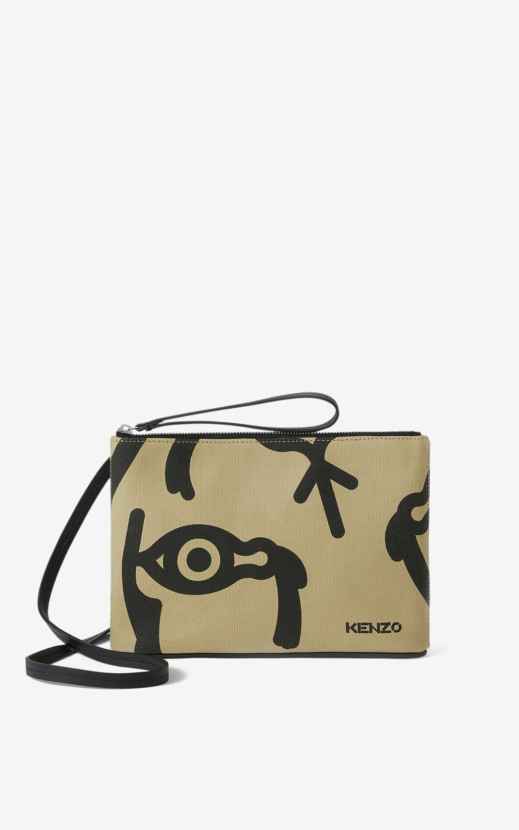 Sac Messenger Kenzo Arc with gusset Femme Beige | ISZB-91340